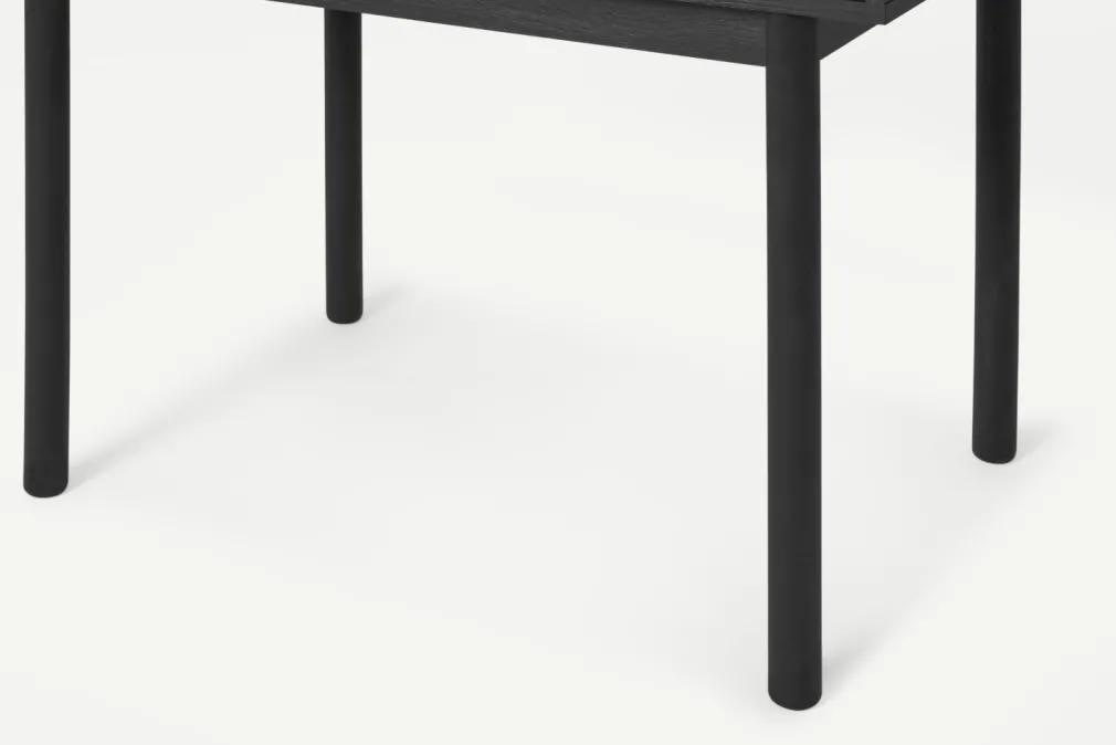 Escritorio Compacto Pavia – Black y Ratán