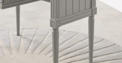 Escritorio Compacto Vintage Bourbon – Gris