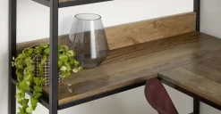 Escritorio con Estantes Lomond – Mango y negro