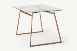 Escritorio Rectangular Haku – Cobre y Cristal