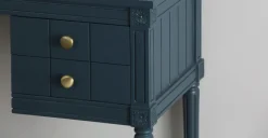 Escritorio Vintage Bourbon – Azul oscuro