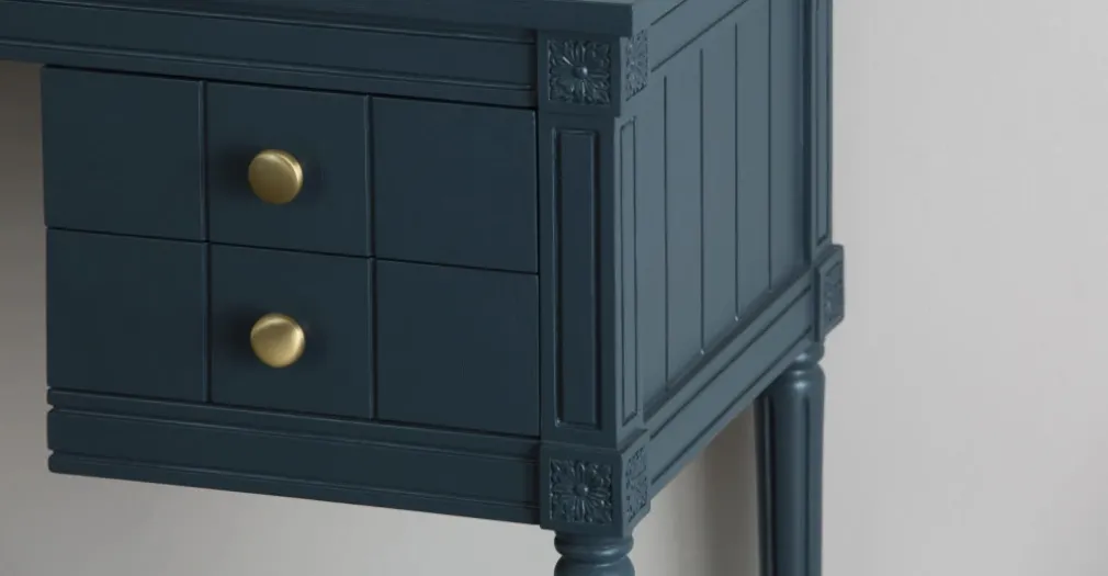 Escritorio Vintage Bourbon – Azul oscuro