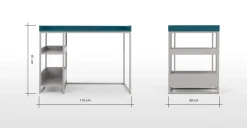 Escritorio Yumi – Gris y Azul