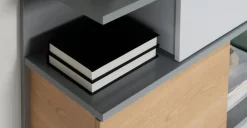 Estantería baja Fowler – Roble multicolor