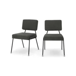 Juego de 2 sillas de comedor Knox – Gris