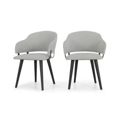 Juego de 2 sillas de comedor Nielson – Gris granizo