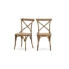 Juego de 2 sillas de comedor Rochelle – Roble
