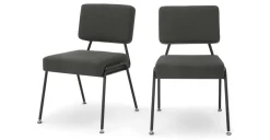 Juego de 2 sillas de comedor Knox – Gris