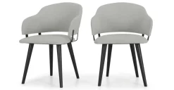 Juego de 2 sillas de comedor Nielson – Gris granizo