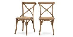 Juego de 2 sillas de comedor Rochelle – Roble