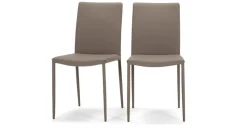 Juego de 2 sillas de comedor Braga – Arcilla