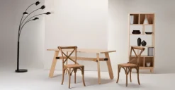 Juego de 2 sillas de comedor Rochelle – Roble