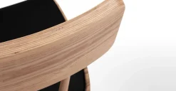 Juego de 2 sillas de comedor Kitson – Fresno natural y negro