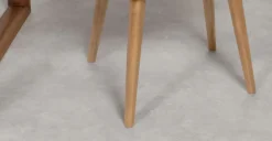 Juego de 2 sillas de comedor Lule – Terciopelo azul real y roble