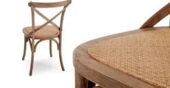 Juego de 2 sillas de comedor Rochelle – Roble