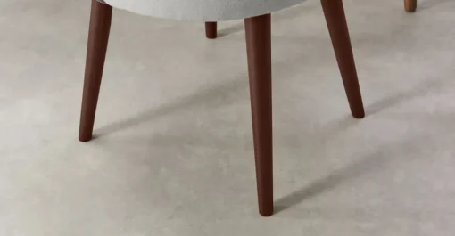 Juego de 2 sillas de comedor Adeline – Gris marga/granizo y nogal