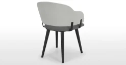 Juego de 2 sillas de comedor Nielson – Gris marga y granizo