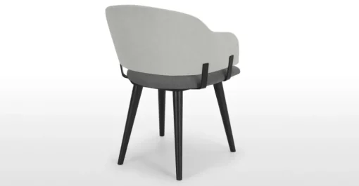 Juego de 2 sillas de comedor Nielson – Gris marga y granizo
