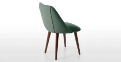 Juego de 2 sillas de comedor Lule – Verde bahía y nogal ⚡