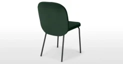 Juego de 2 sillas de comedor Safia – Terciopelo verde pino