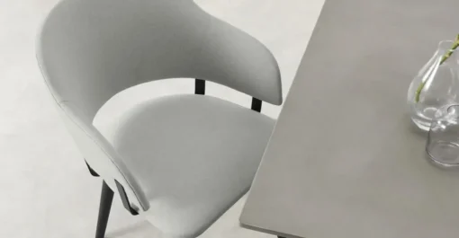 Juego de 2 sillas de comedor Nielson – Gris granizo