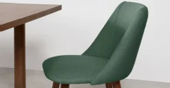 Juego de 2 sillas de comedor Lule – Verde bahía y nogal ⚡