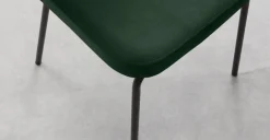 Juego de 2 sillas de comedor Safia – Terciopelo verde pino