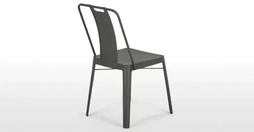 Juego de 2 sillas de metal Edny – Bronce de cañón