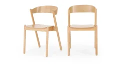 Juego de dos sillas de comedor Yaunti – Fresno