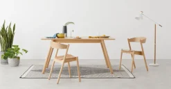 Juego de dos sillas de comedor Yaunti – Fresno