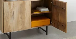 Librería con Armario Aphra – Mango Clara y Negro