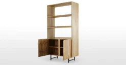 Librería con Armario Aphra – Mango Clara y Negro