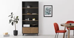 Librero Belgrave – Roble Oscuro