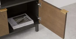 Librero Belgrave – Roble Oscuro