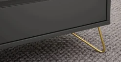 Mesa de Centro Elona – Gris Carbón y Metal