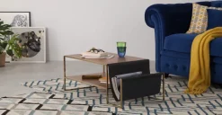 Mesa de Centro Finn – Cuero y Nogal