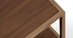 Mesa de Centro Finn – Cuero y Nogal