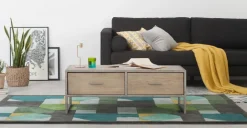 Mesa de Centro Mila – Pino y metal