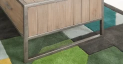 Mesa de Centro Mila – Pino y metal