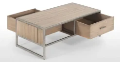 Mesa de Centro Mila – Pino y metal