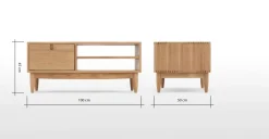 Mesa de centro Penn – Roble