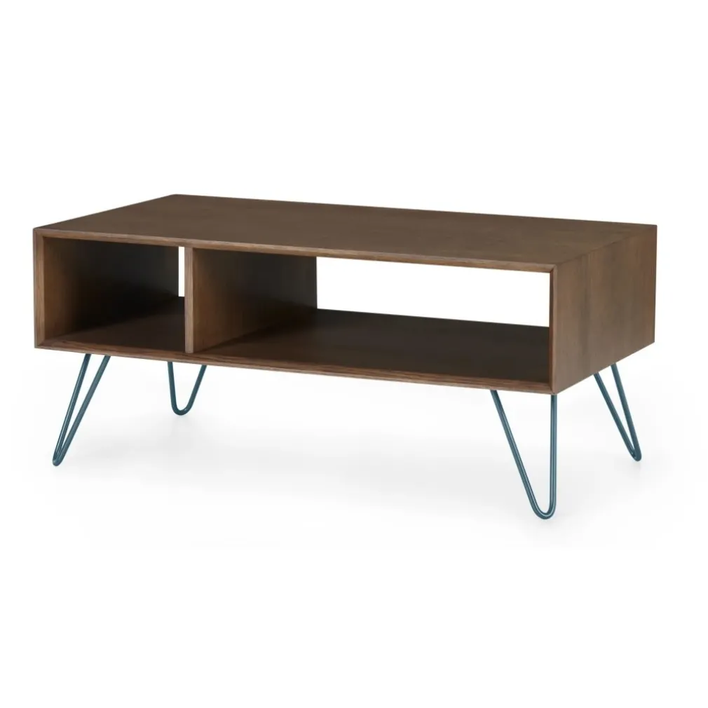 Mesa de Centro Rectangular Dotty – Roble oscuro