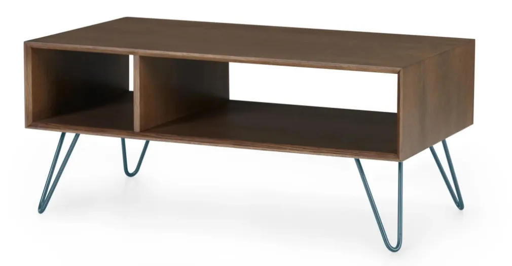 Mesa de Centro Rectangular Dotty – Roble oscuro