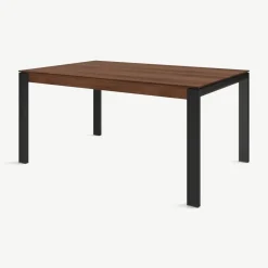 Mesa de Comedor 6 Asientos Corinna – Nogal y Negro
