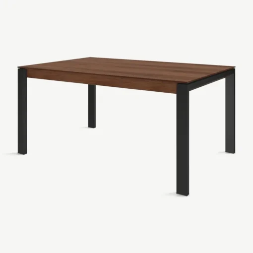 Mesa de Comedor 6 Asientos Corinna – Nogal y Negro