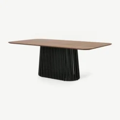 Mesa de Comedor 8 Asientos Zaragoza – Nogal y Negro