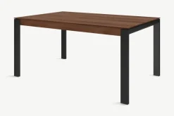 Mesa de Comedor 6 Asientos Corinna – Nogal y Negro