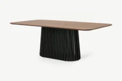 Mesa de Comedor 8 Asientos Zaragoza – Nogal y Negro