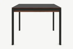 Mesa de Comedor 6 Asientos Corinna – Negro y Nogal