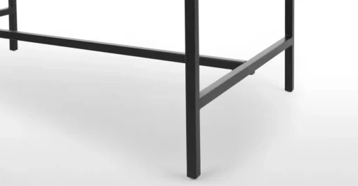 Mesa de Comedor Aphra – Madera de Mango Clara y Negro